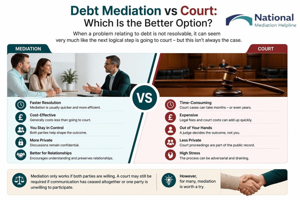 Debt Mediation vs Court: Which Is the Better Option High Wycombe